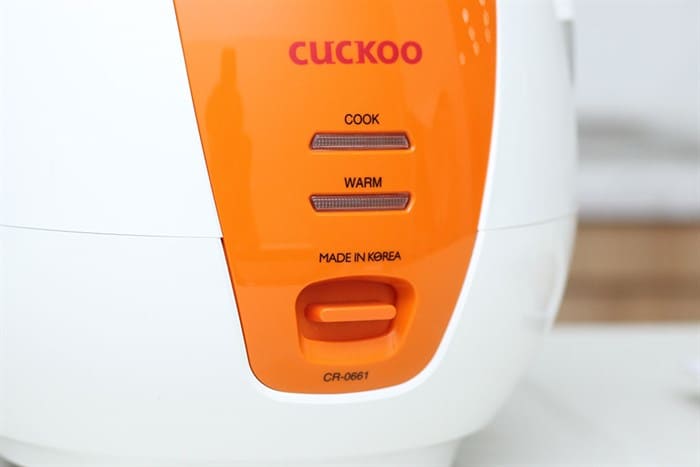 Nồi cơm điện 1.0L Cuckoo CR-0661 - Xanh/Cam